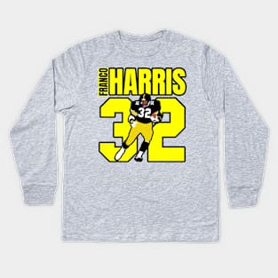 Franco Harris 32 Kids Long Sleeve T-Shirt